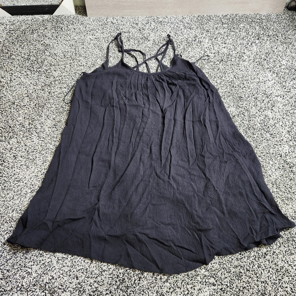 ROXY Dress/Swim Cover Up Black Women's Size M Flowy,Strappy Back, Casual Beach - Picture 2 of 9